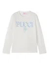 Pucci Junior Long-sleeve T-shirt In White