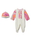 Pucci Junior Marmo-print Babygrow Set In Pink