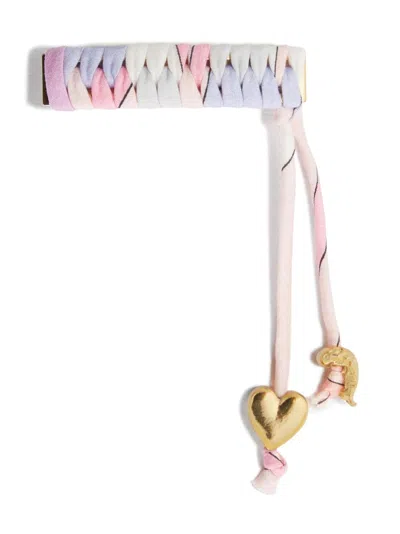 Pucci Junior Kids' Marmo-print Hair Clip In Pink