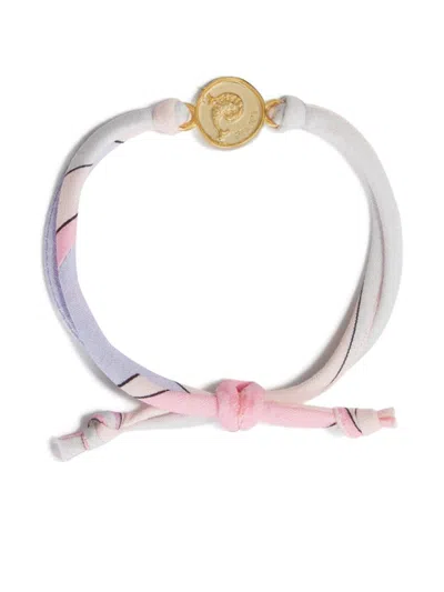 Pucci Junior Kids' Marmo-print Hair Tie In Pink