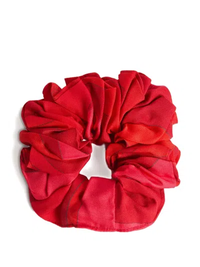 Pucci Junior Kids' Marmo-print Scrunchie In Red