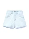 Pucci Junior Marmo-print Shorts In Blue