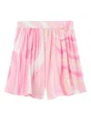 Pucci Junior Marmo-print Skirt In Pink