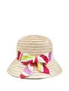 Pucci Junior Marmo-print Sun Hat In 中性色