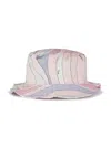 Pucci Junior Marmo-print Sun Hat In Pink