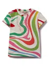 Pucci Junior Marmo-print T-shirt In Multicolour