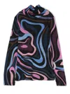 Pucci Junior Marmo-print Top In 黑色