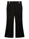 Pucci Junior Marmo Print Wool Trousers In Black
