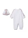 Pucci Junior Marmo-trim Babygrow Set In White