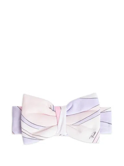 Pucci Junior Kids' Marmo-print Headband In Purple