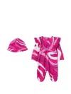 Pucci Junior Marmo-print Romper In Multi
