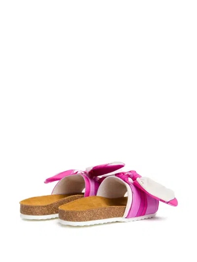 Pucci Junior Kids' Onde Print Bow Sandals In Multi