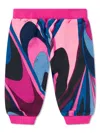 Pucci Junior Onde-print Track Pants In Pink