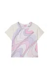 Pucci Junior Onde Print T-shirt In Multi