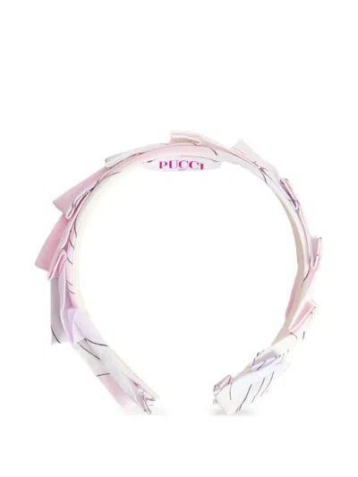 Pucci Junior Kids' Onde-print Headband In Multi