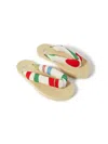 Pucci Junior Open-toe Thong Sandals In Neutrals