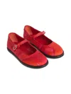 Pucci Junior Orchidee-print Ballet Flats In Red