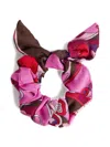 Pucci Junior Orchidee-print Scrunchie In Pink