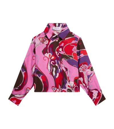 Pucci Junior Kids' Orchidee Print Shirt In Multi