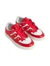 Pucci Junior Orchidee-print Sneakers In Red