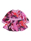 Pucci Junior Patterned Baby Dress In Multi