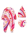 Pucci Junior Patterned Babygrow Set In Pink