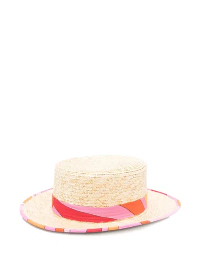 Pucci Junior Kids' Patterned-band Hat In Neutral