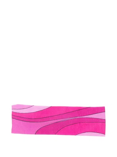 Pucci Junior Kids' Patterned Head Band In Pink