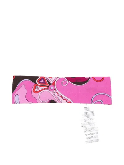 Pucci Junior Kids' Patterned Headband In Pink