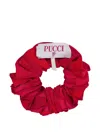 Pucci Junior Patterned Scrunchie In Red