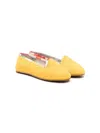 Pucci Junior Patterned Slip-on Ballerinas In 黄色