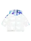 Pucci Junior Patterned-trim Jacket In White
