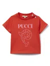 Pucci Junior Pesci-print T-shirt In Red