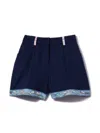 Pucci Junior Pesci-trim Shorts In Blue