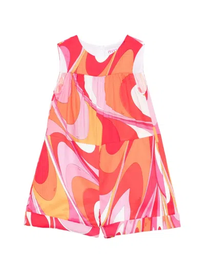 Pucci Junior Kids' Printed Dress In Multi