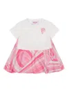 Pucci Junior Printed Short-sleeves Dress In White