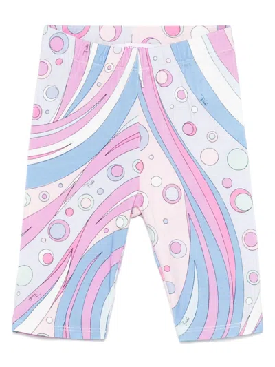 Pucci Junior Kids' Printed Shorts In 粉色