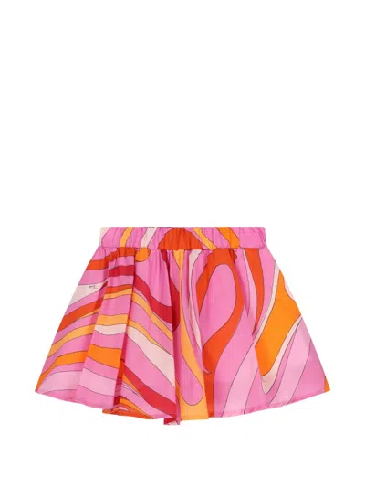 Pucci Junior Kids' Printed Skirt In Multi
