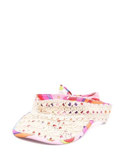 Pucci Junior Kids' Reversible Hat In Pink