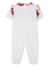 Pucci Junior Ruffled Pastel Collar Jumpsuit In White