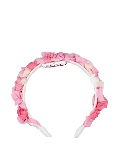 Pucci Junior Kids' Ruffled Headband In Pink