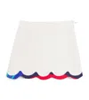 Shop Pucci Junior Scalloped Mini Skirt In Ivory