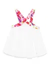 Pucci Junior Seersucker Top In White