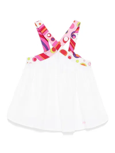 Pucci Junior Kids' Seersucker Top In White