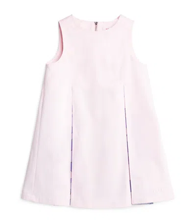 Pucci Junior Kids' Stretch-cotton Sleeveless Dress In Ivory