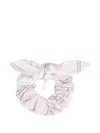 Pucci Junior Striped Scrunchie In Pink