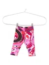 Pucci Junior Swirl-pattern Leggings In Multi