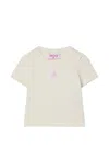 Pucci Junior T-shirt With Embroidered Patch In Neutral
