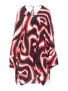Pucci Abstract Print Kaftan Tie Neck In Multi