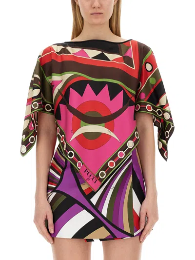 Pucci Kaftan With Print In Multicolour